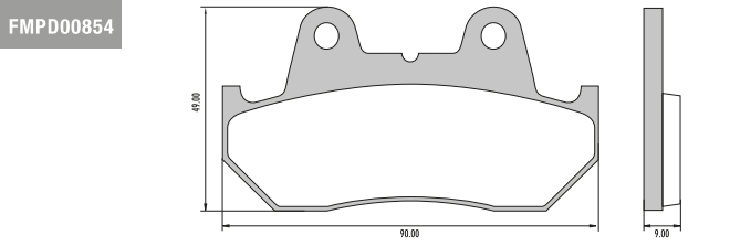 PAST/FRENO HONDA 400/600/100 CBR.....PD/854-FRASLE