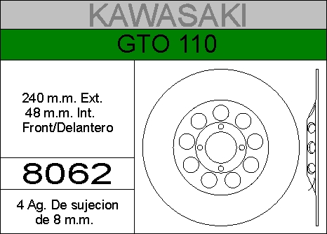 DISCO FRENO KAWA 110 GTO........HIERRO.DEL..HD8062